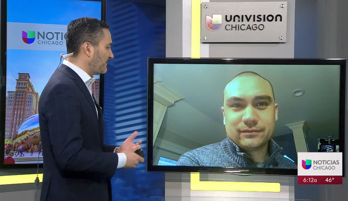 Dr. Jorge Facetime with Univision